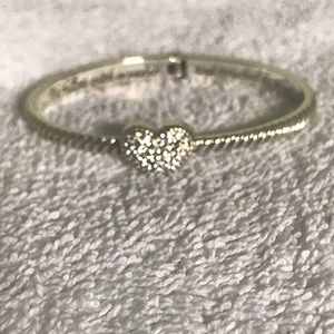 Brighton Celestial Heart Hinged Bangle